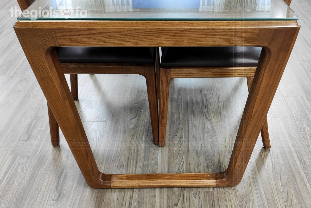 Bộ bàn ăn gỗ óc chó 8 ghế Henderson