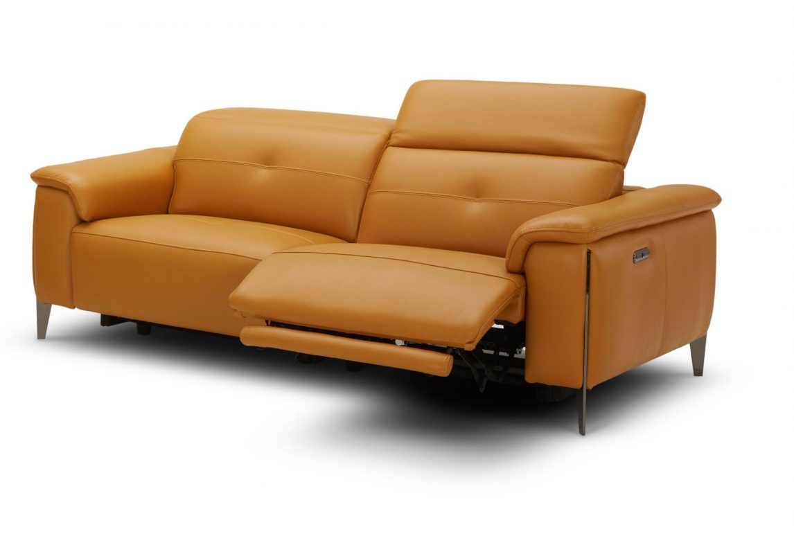 Sofa văng phòng khách da thật Kuka KM.5065
