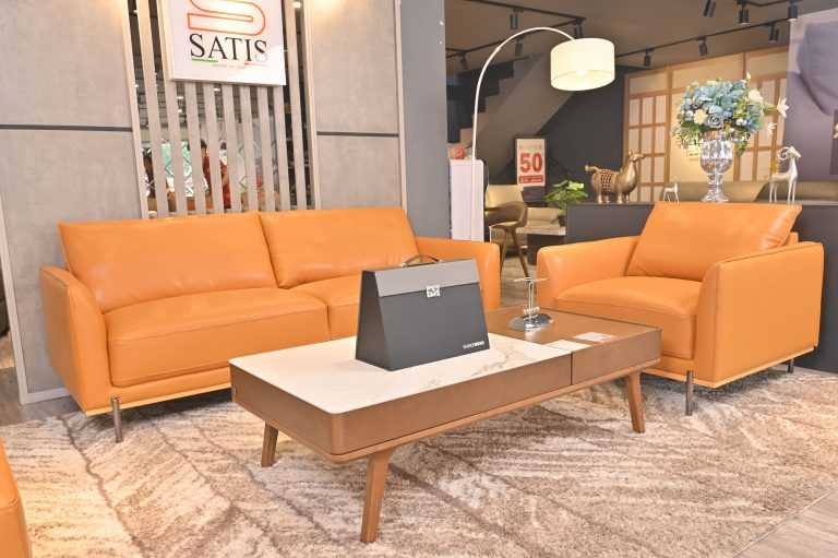 Sofa văng Kuka 5607 Da bò thật tiếp xúc