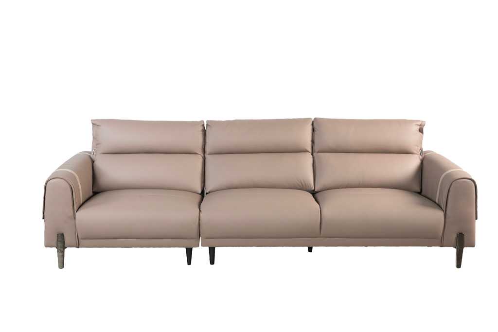 Sofa văng/băng Kuka 8179 Da bò thật tiếp xúc nàu nâu 2870*1020*790