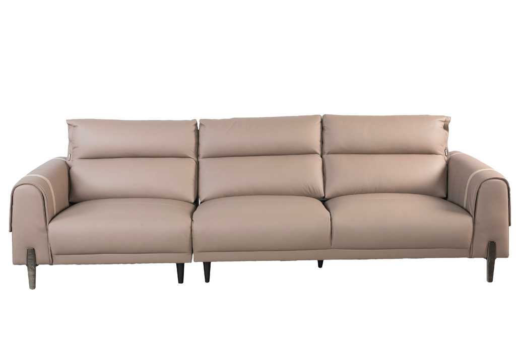 Sofa văng/băng Kuka 8179 Da bò thật tiếp xúc nàu nâu 2870*1020*790