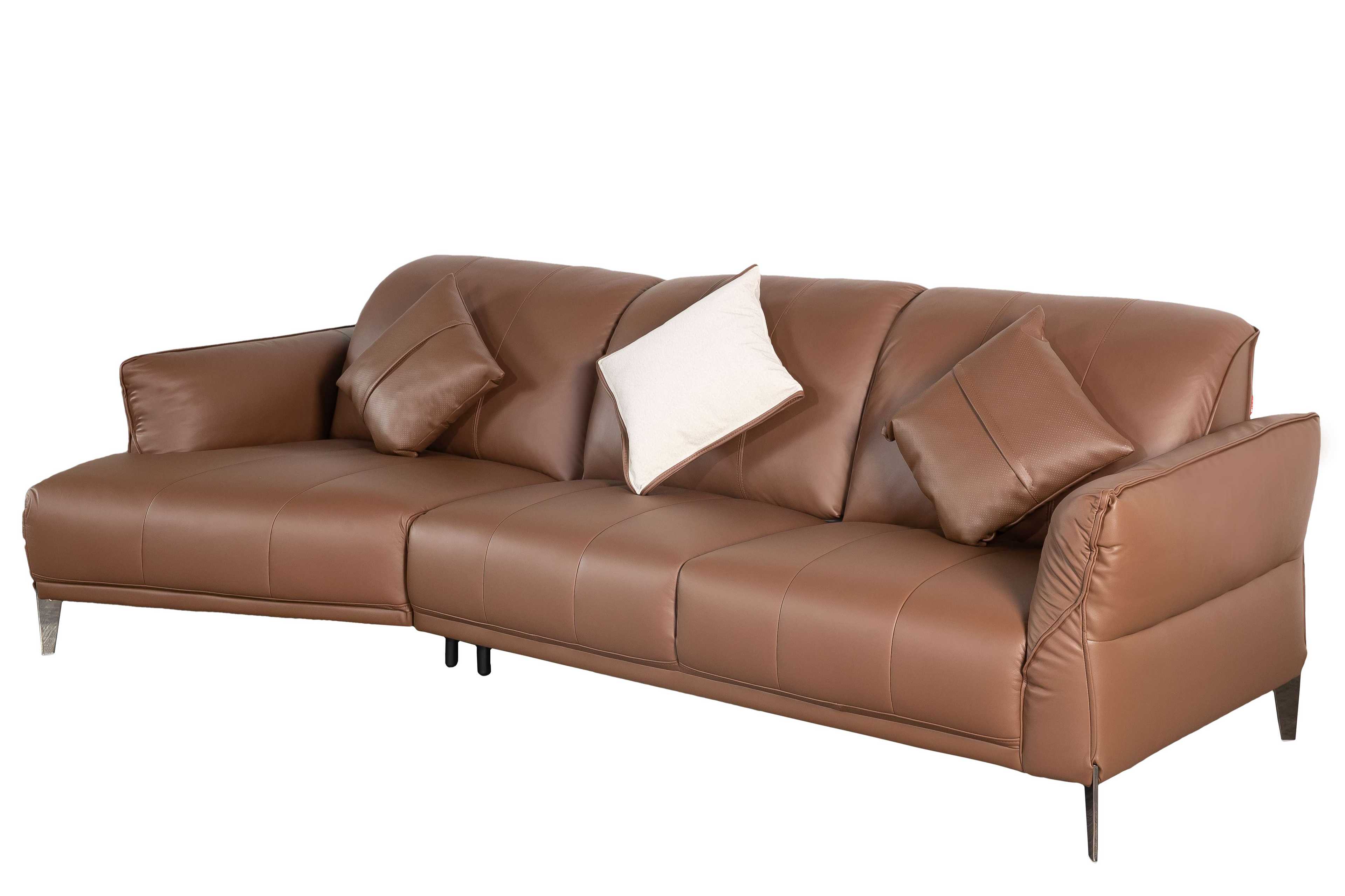 Sofa văng/băng Kuka 9626 Da bò thật tiếp xúc Màu da bò 2920/3160*1370*890