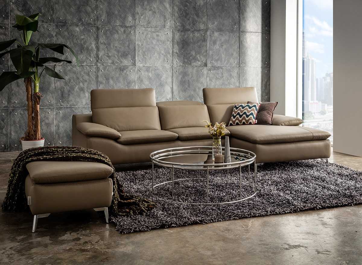 Sofa da góc trái Malaysia (1029 MAXX  2L)