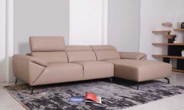 Sofa da góc Malaysia : ZL 2683