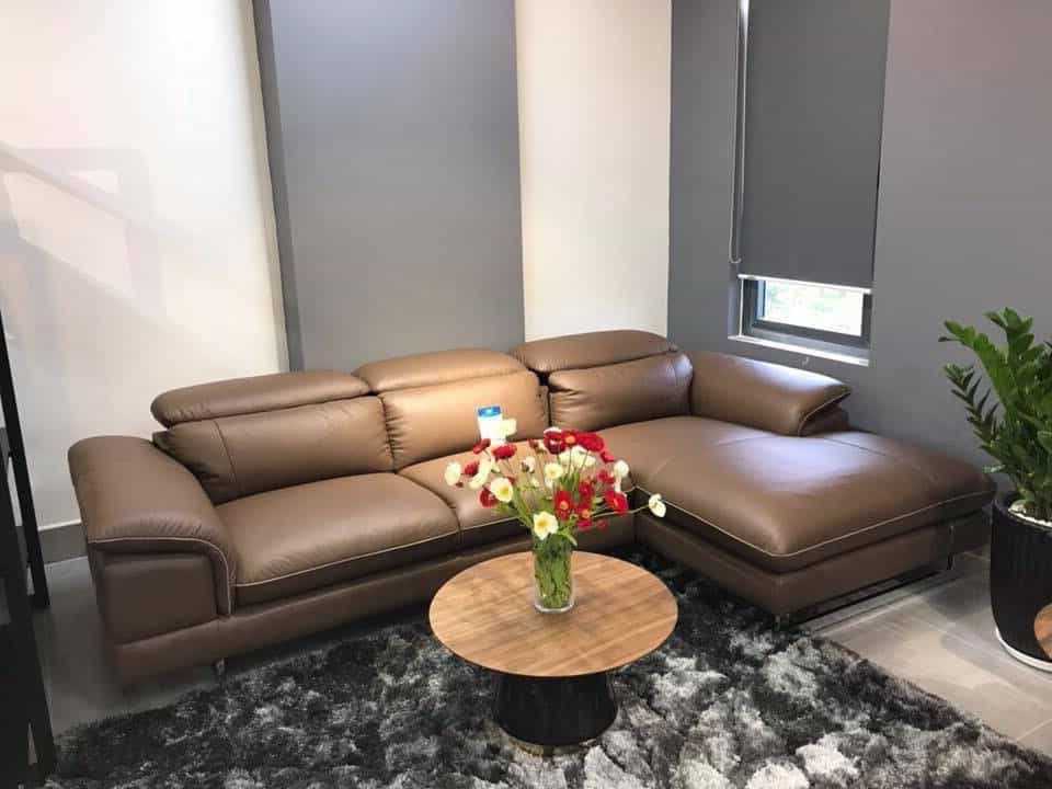 Sofa Góc da thật nhập khẩu Malaysia – KH 270