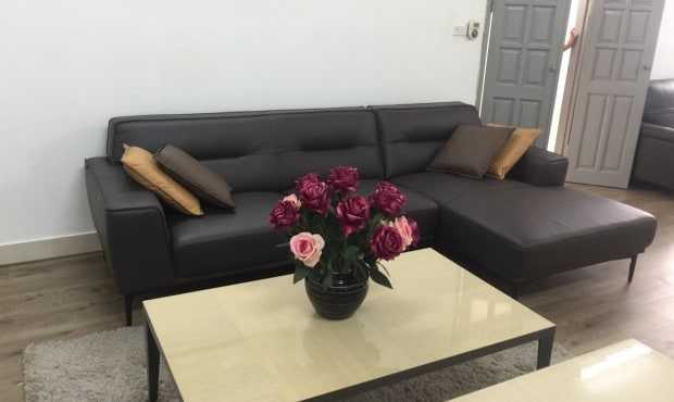 Sofa phòng khách da bò thật Malaysia SY14