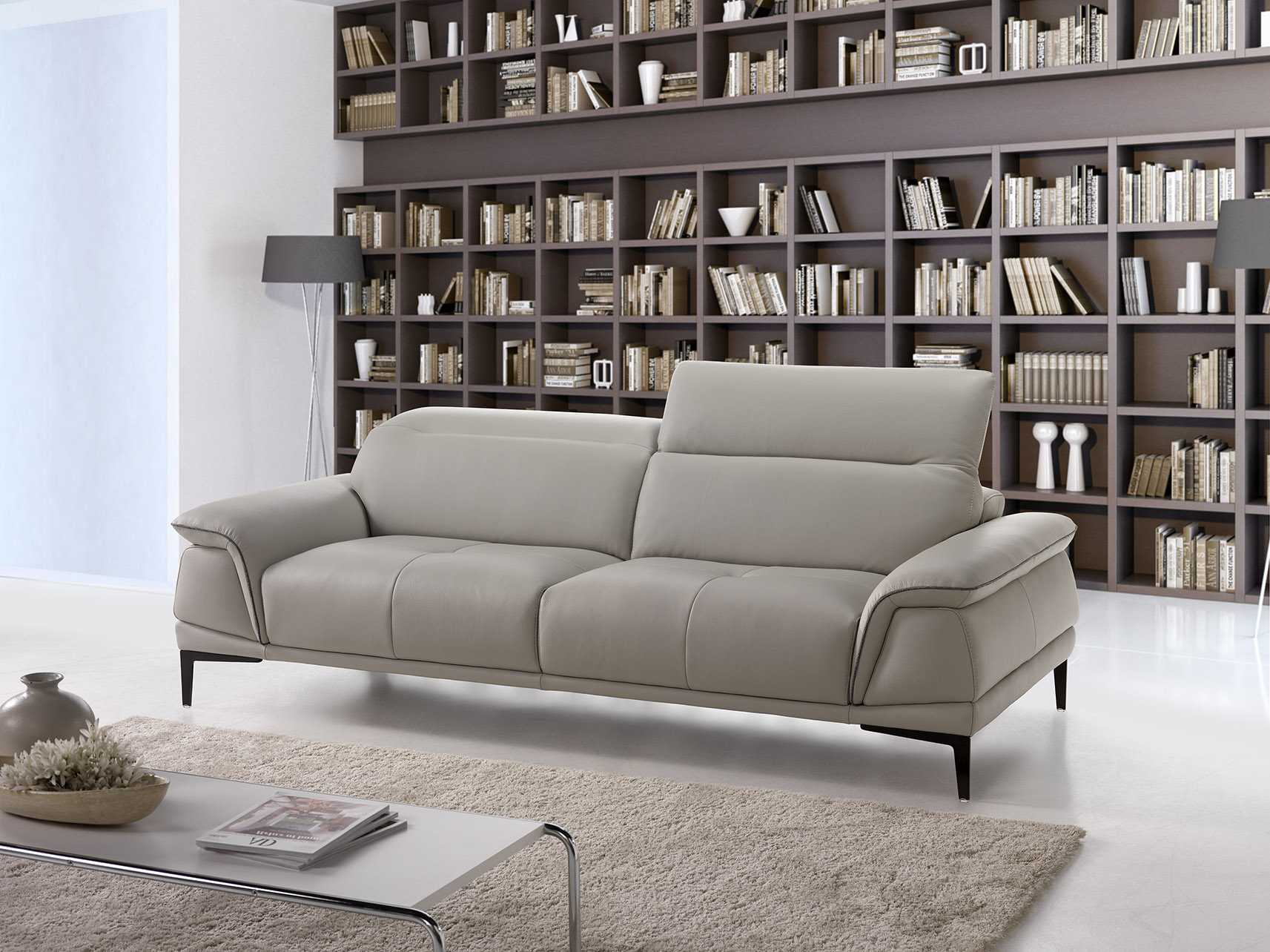 Bộ Sofa Satis Antares Da thật (1 văng – 1 đôn)