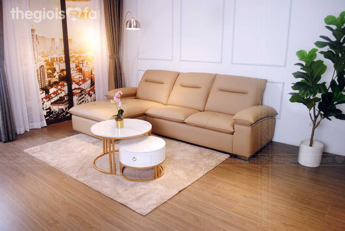 Ghế Sofa góc da phòng khách Renly
