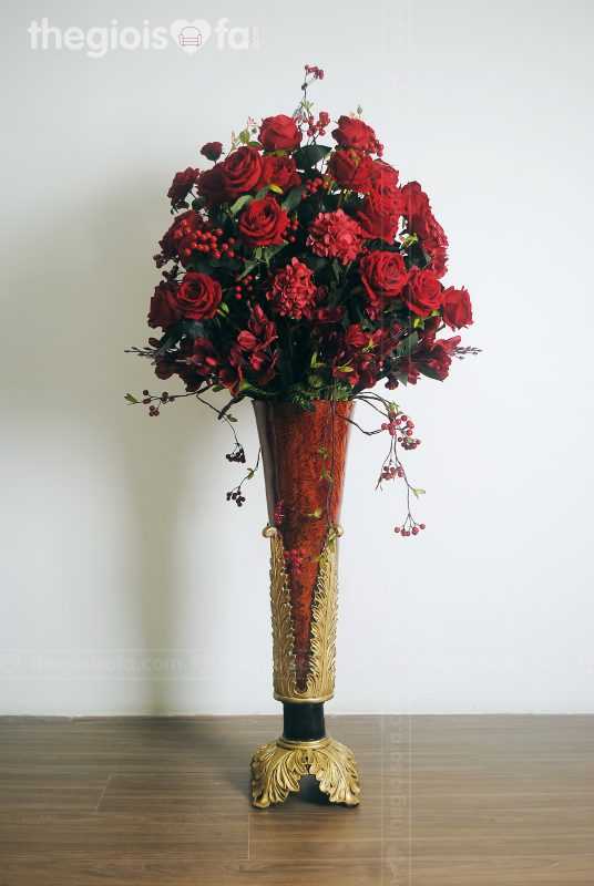 Bình đại sảnh hồng cherry