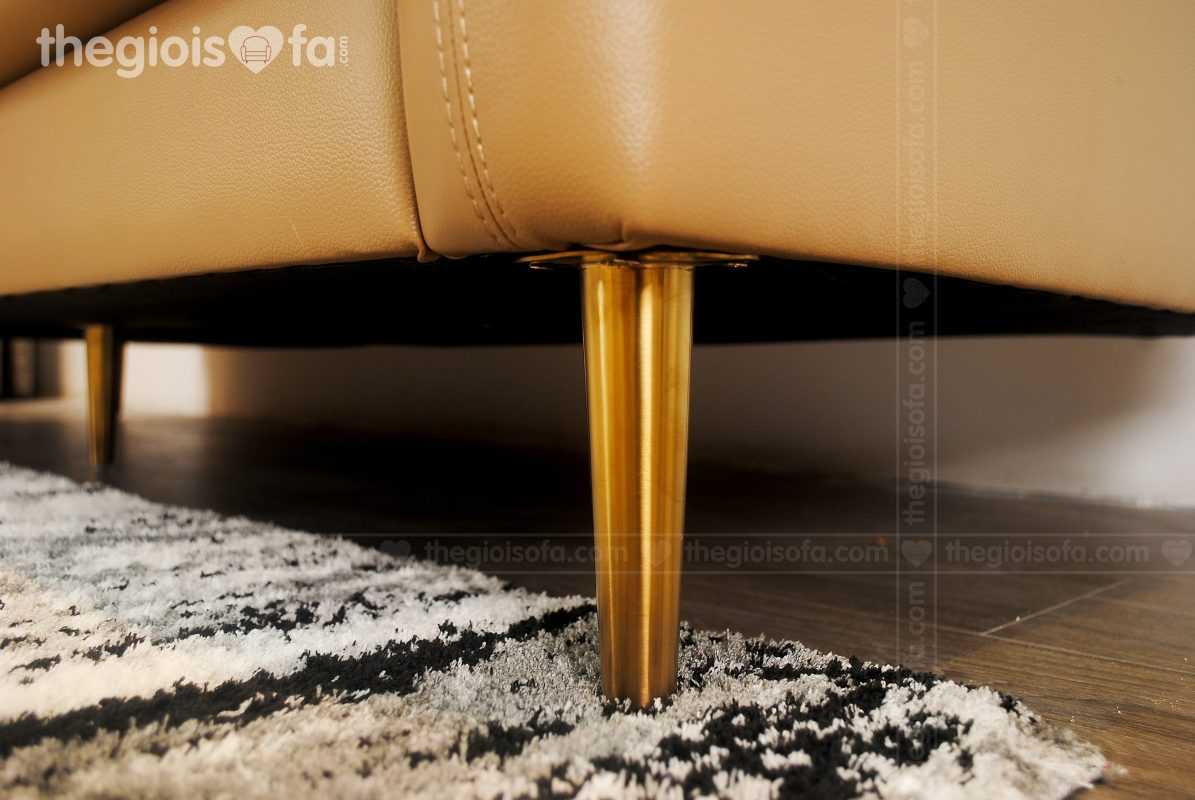 Ghế sofa văng da Thật Tiếp Xúc Romero (màu vàng)