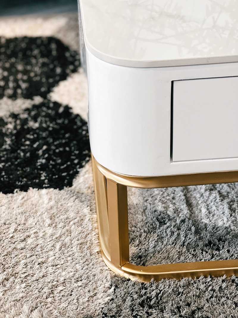 Bàn trà mặt đá Halo White (hình vuông)
