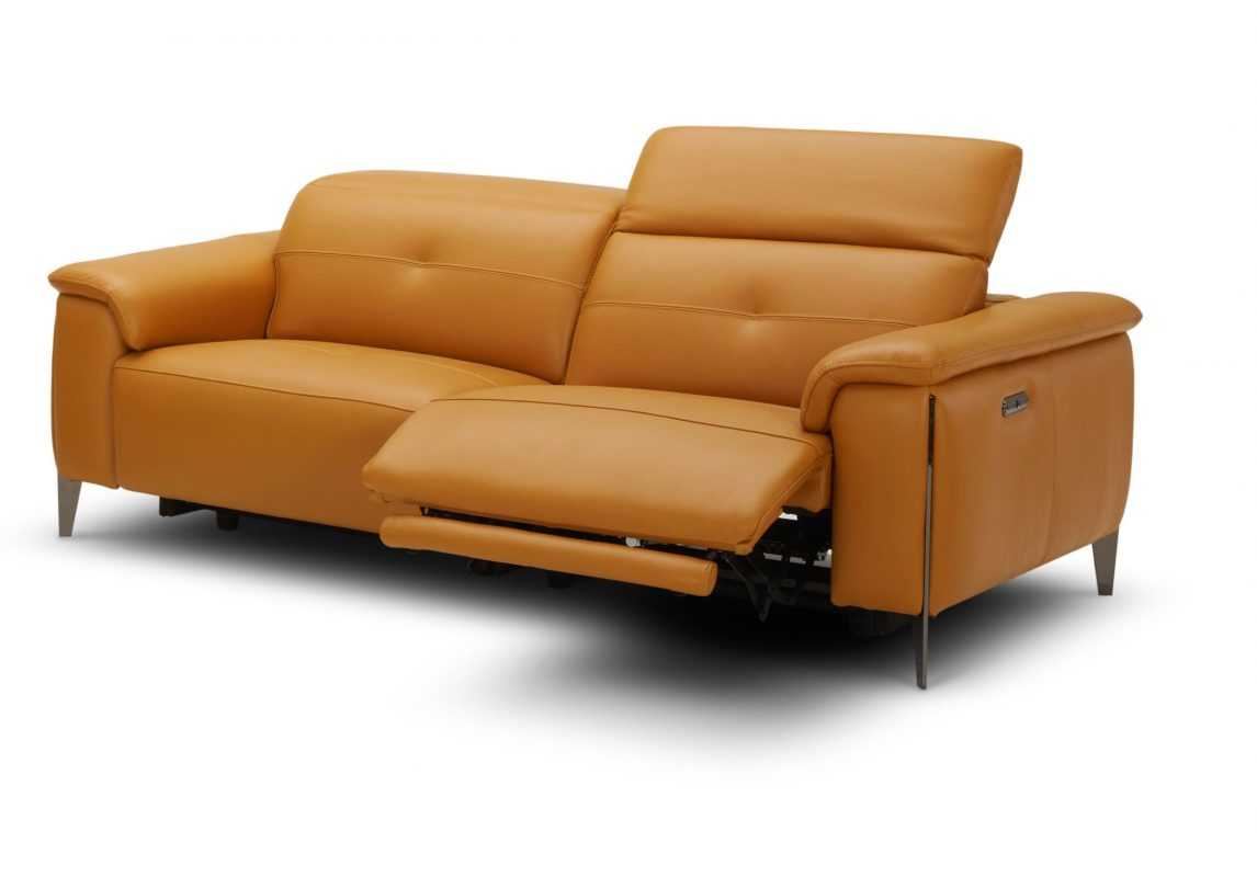 Sofa văng phòng khách da thật Kuka KM.5065