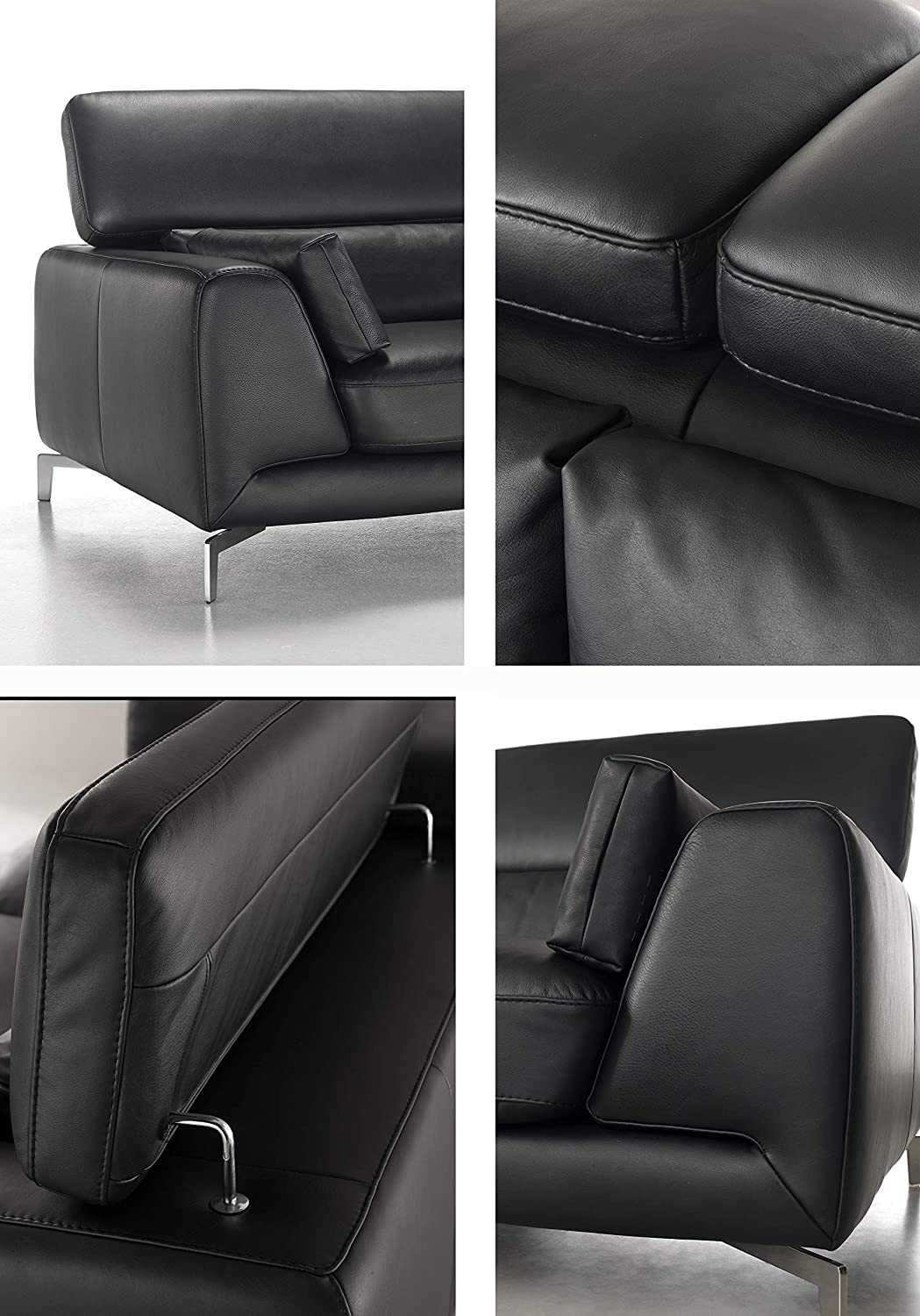 Bộ Sofa da bò nhập khẩu Italia – VENDOME (1 văng – 1 đôn)