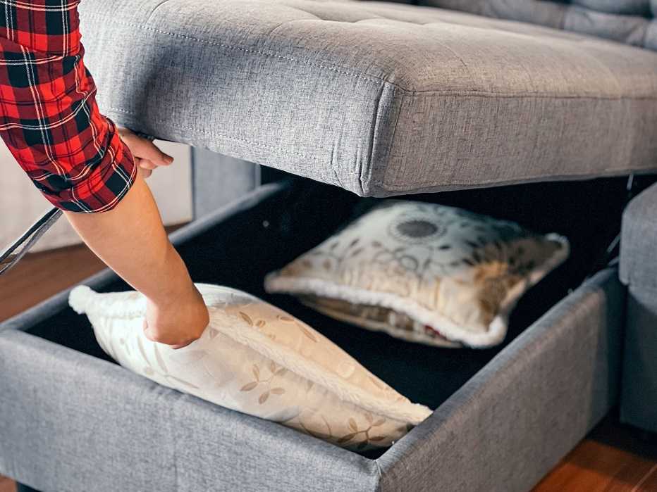 Sofa đa năng Sofaland Belissa nỉ màu ghi đậm