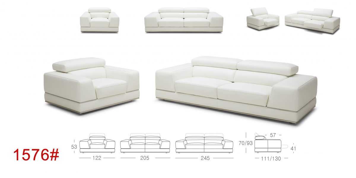 Ghế Sofa văng da Kuka 1576