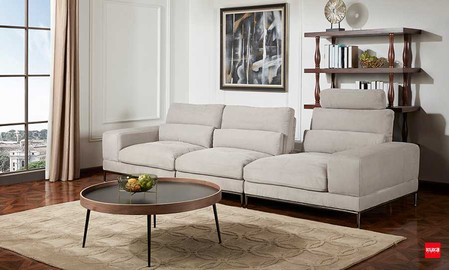 Sofa văng da thật Kuka 5309