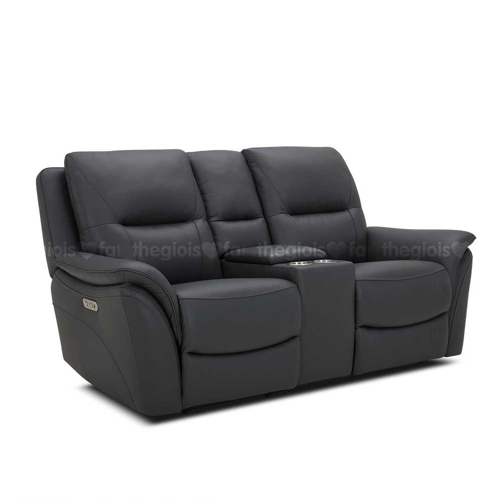 Sofa văng da điện 2 chỗ Kuka KME.822 (có hộp đựng cốc)