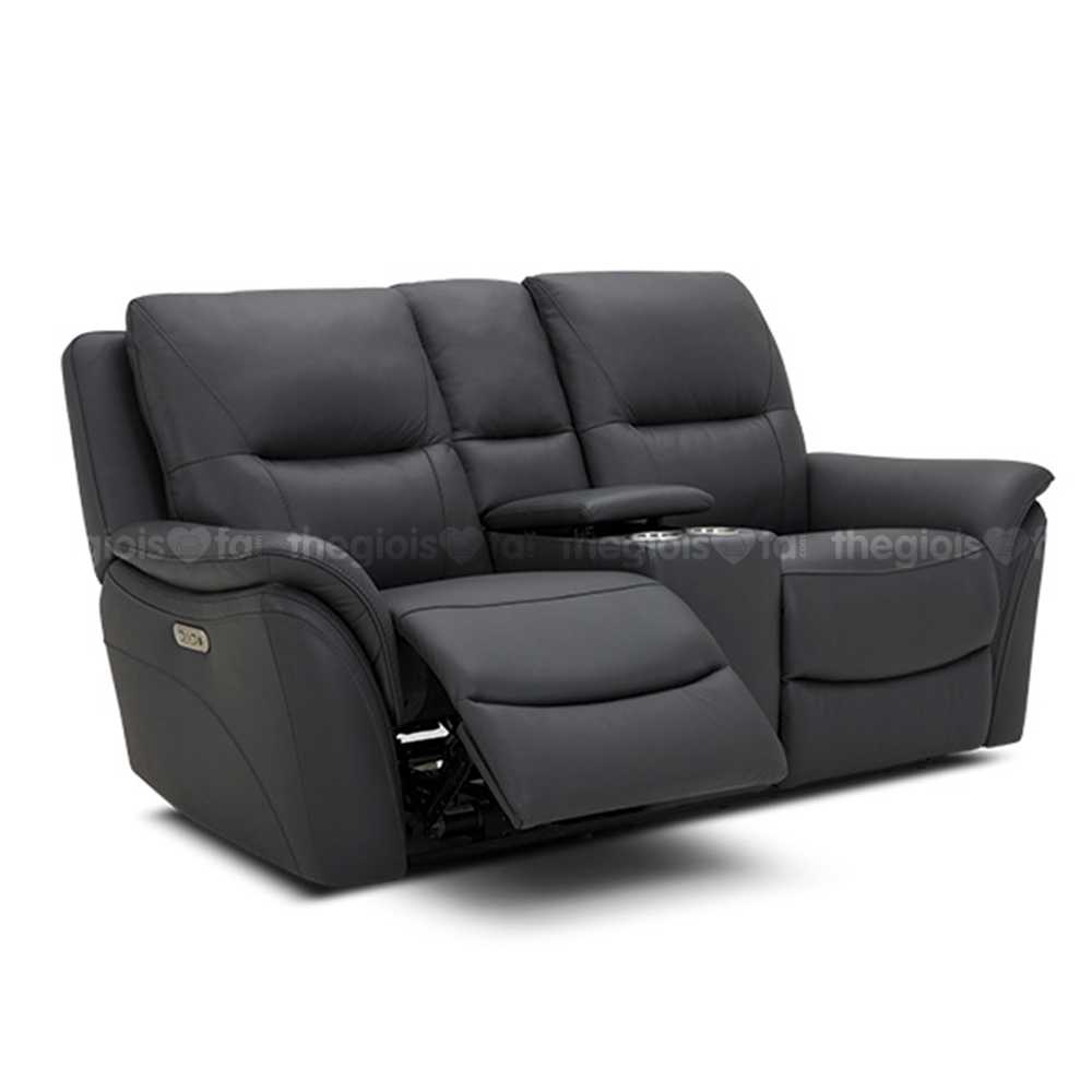 Sofa văng da điện 2 chỗ Kuka KME.822 (có hộp đựng cốc)