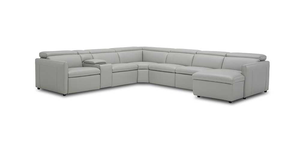 Sofa góc vuông Kuka KM.719B Da thật (100%)