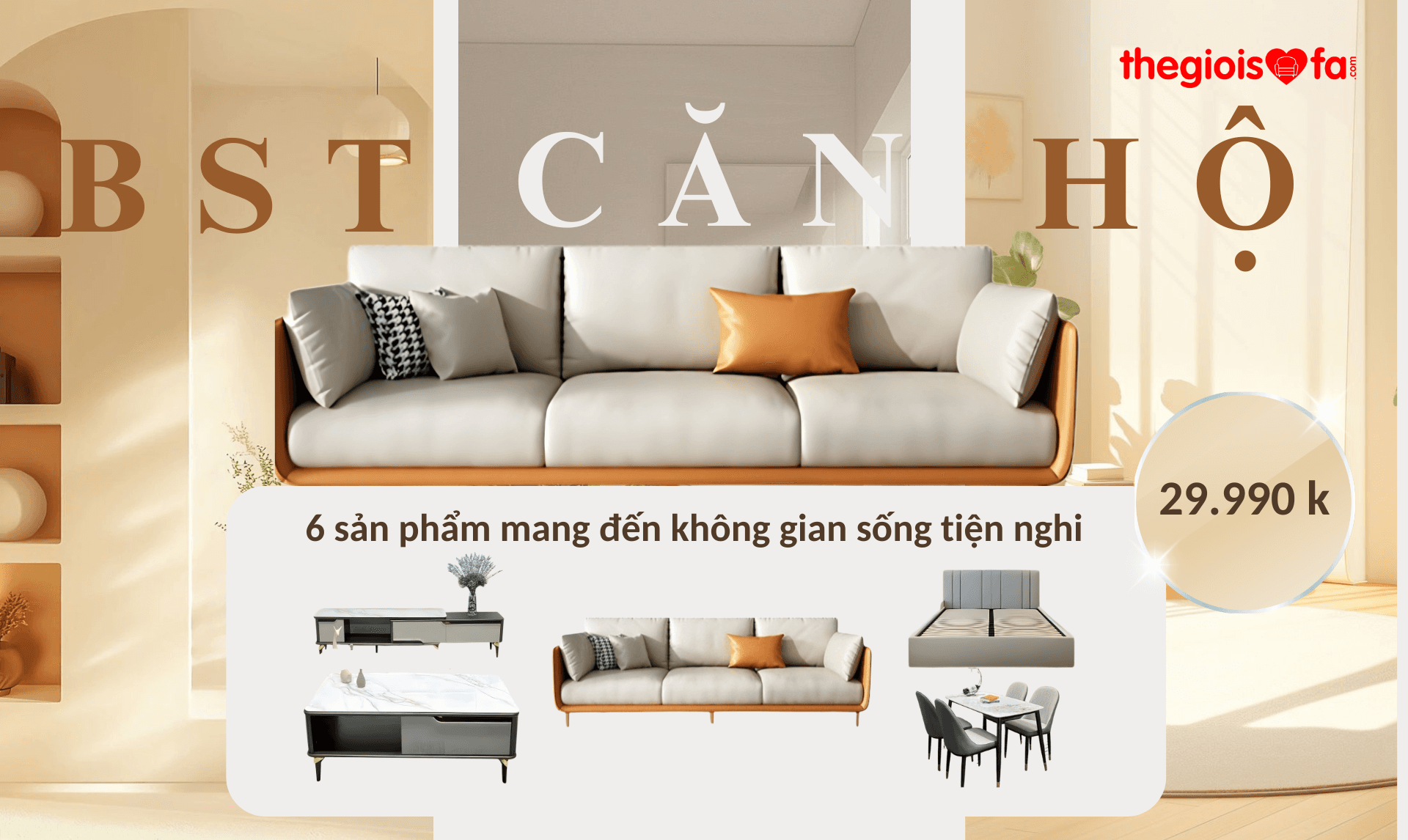 Combo bộ chung cư tiết kiệm