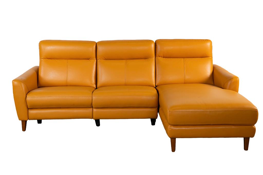 Sofa góc trái Kuka 5318E Da thật (100%) Màu da bò 217x172x102