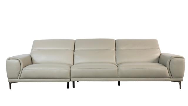 Sofa văng/băng Kuka KF.111 Da bò thật tiếp xúc Màu ghi nhạt 3060*1090*710/970