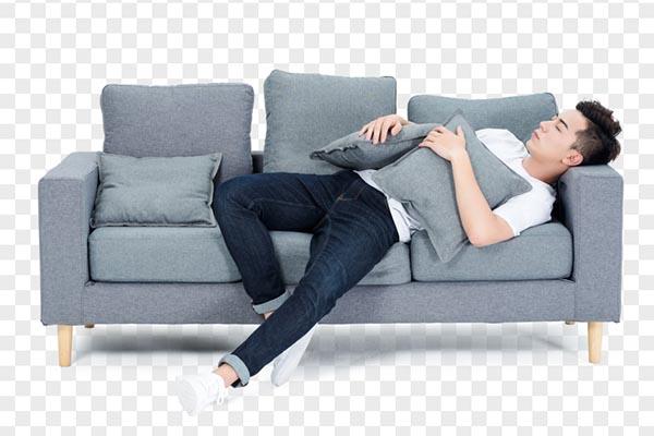 Cách ngồi sofa nằm nửa người trên ghế