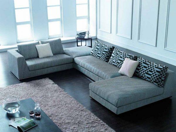 Sofa chữ U mang đến không gian tiếp khách rộng rãi