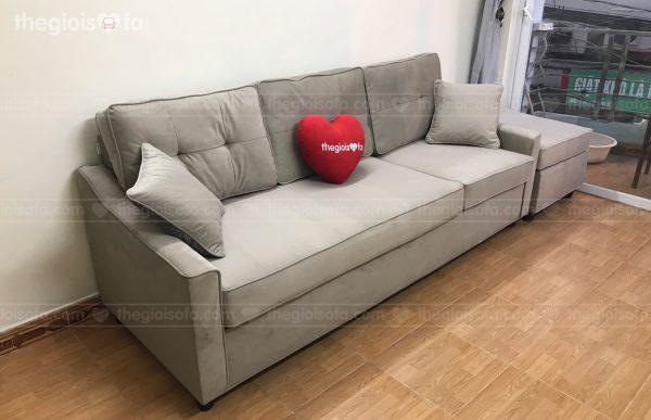 Giao hàng sofa văng nỉ nhung Sofaland Eden cho chị Liên tại 295 Hoàng Mai – Mau sofa tại Quận Hoàng Mai