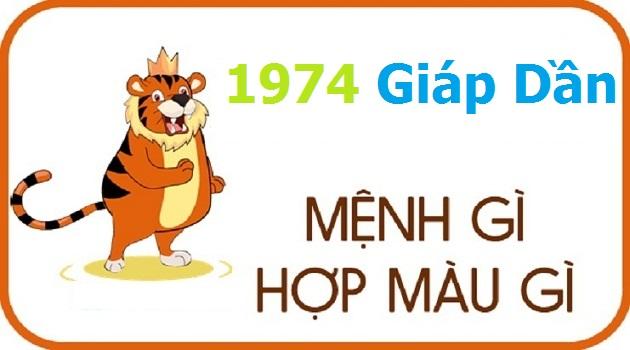 1974 hợp màu gì? 