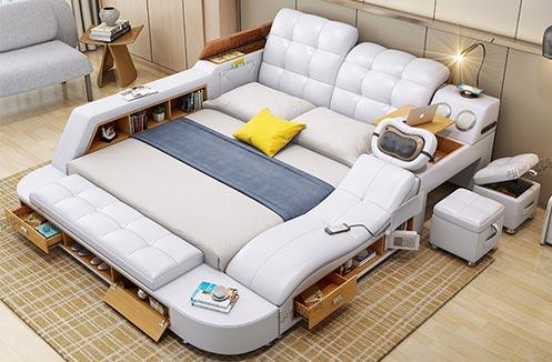 Giường thông minh kết hợp sofa có cổng sạc USB