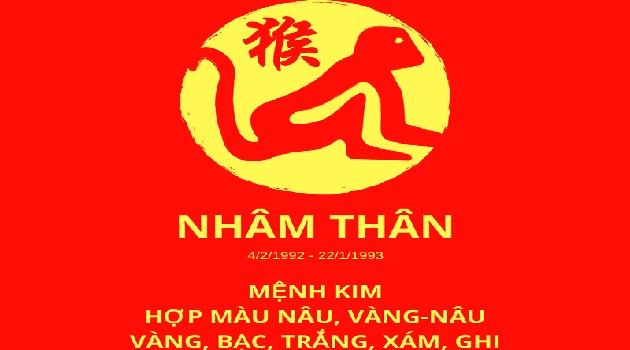 tuổi 1992 hợp màu gì