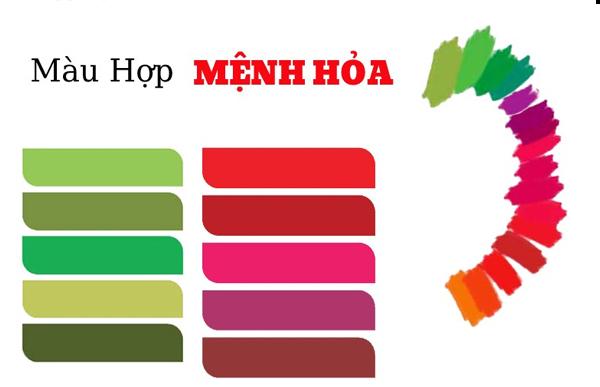 Màu sắc hợp với mệnh Hỏa