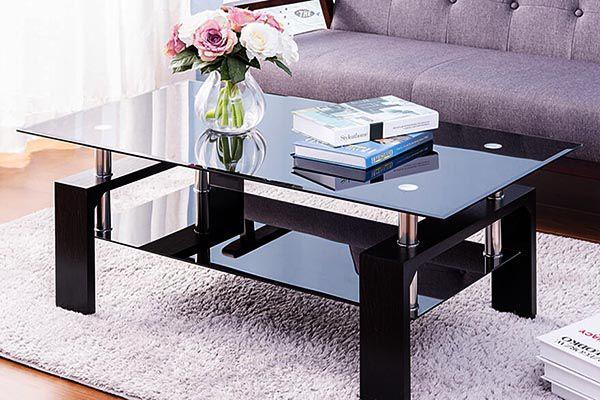 Bàn sofa mặt kính cao cấp