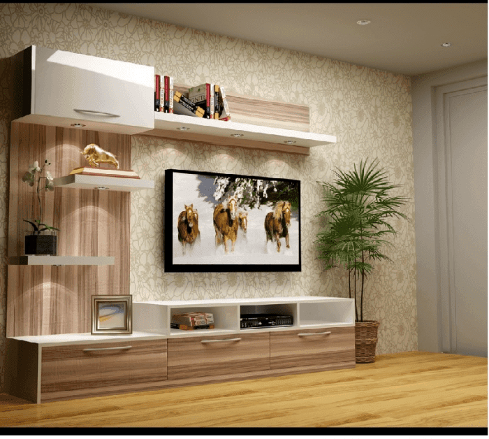 kệ tivi phòng ngủ cho người độc thân