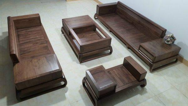 bàn ghế gỗ chân choãi