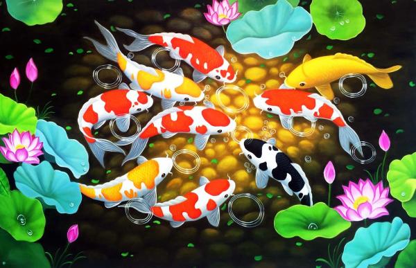 Tranh Cửu ngư quần hội