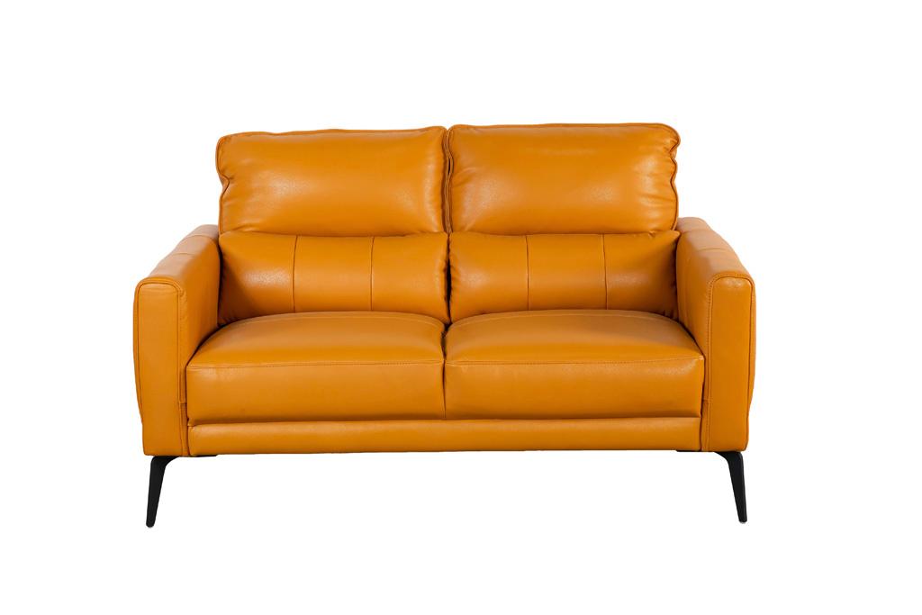 Ghế Sofa văng/băng Kuka KT.035 Da thật 100% Màu ghi đậm 189x96x89