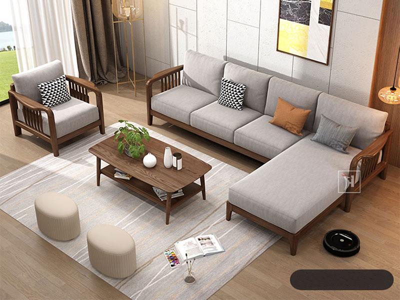 Bọc sofa gỗ được rất nhiều gia chủ ưa thích 