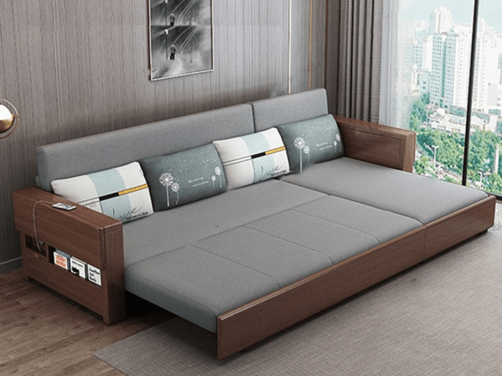 ổng hợp những ưu điểm của sofa giường gỗ