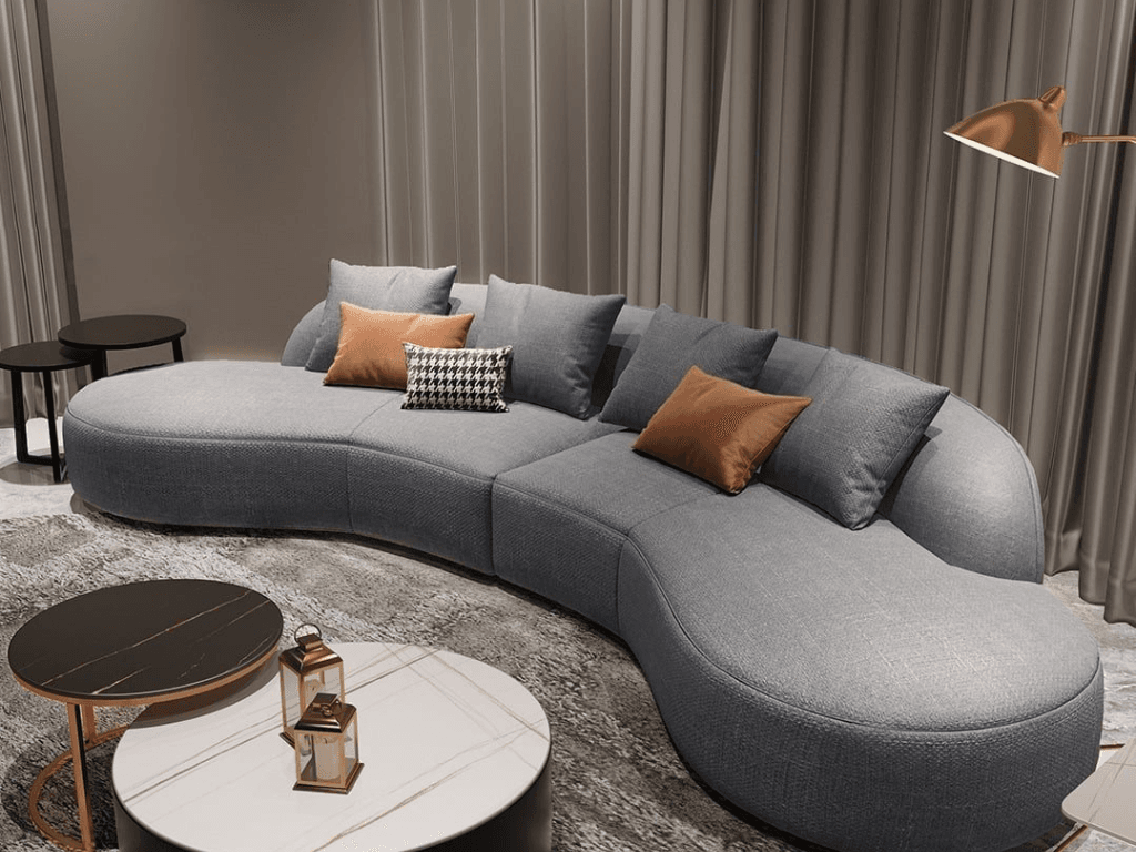 Sofa nỉ tạo cảm giác thoải mái và cũng rất dễ vệ sinh.