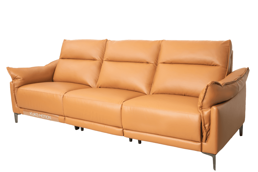 Ghế Sofa văng/băng Kuka KG.100 Da thật 100% chỉnh điện Màu da bò 271x969/160x99