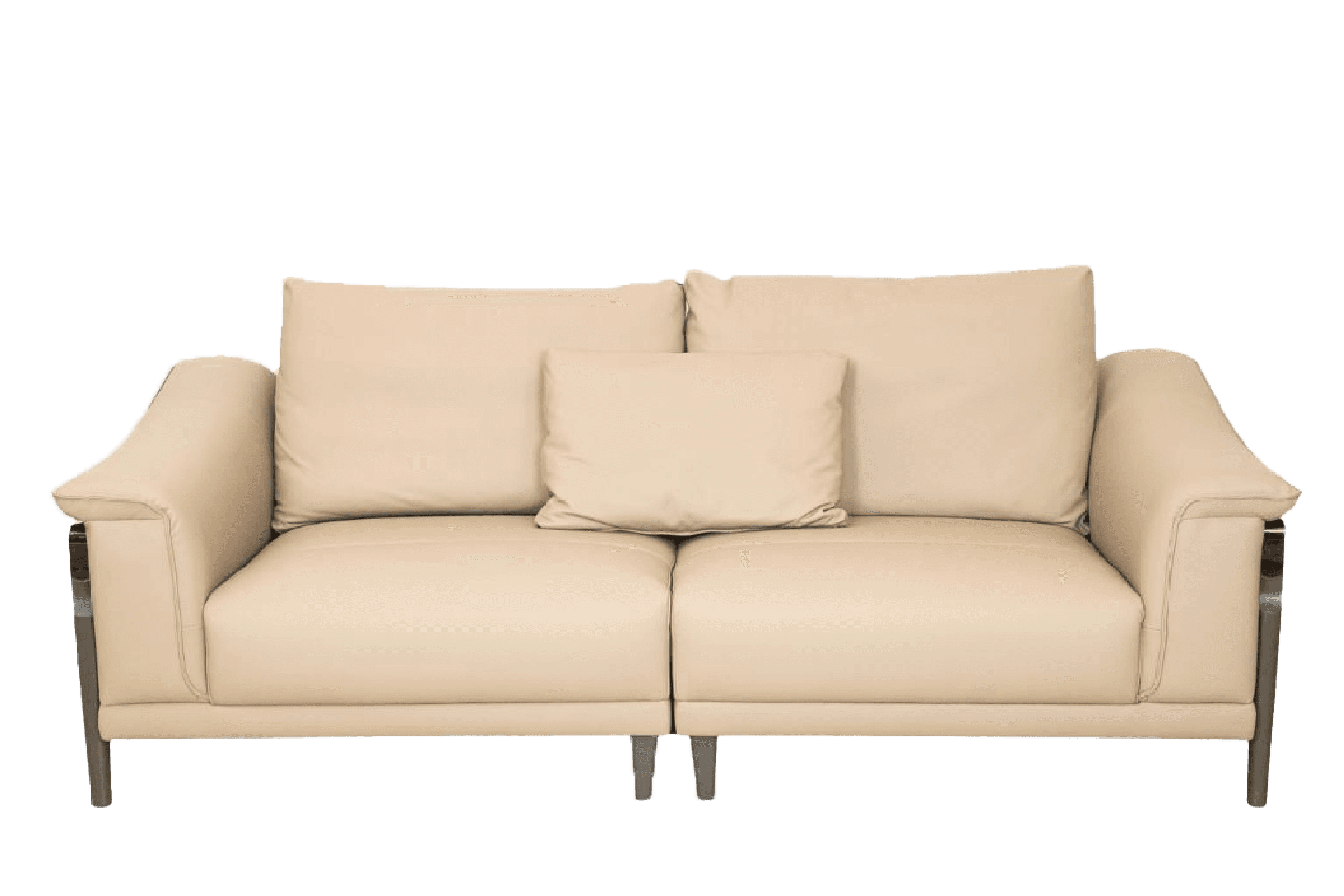 Sofa Văng Kuka 8177 da bò thật 100% màu nâu (W758081) 216x103x69/85