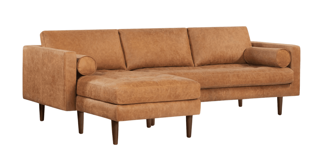 Sofa Góc trái Sofaland COZY da bò thật 100% màu da bò 265/168*73*52