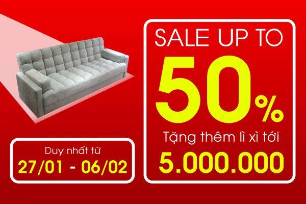 Mua sofa dịp Tết được tặng ngay bàn trà, tận hưởng không gian sống hiện đại