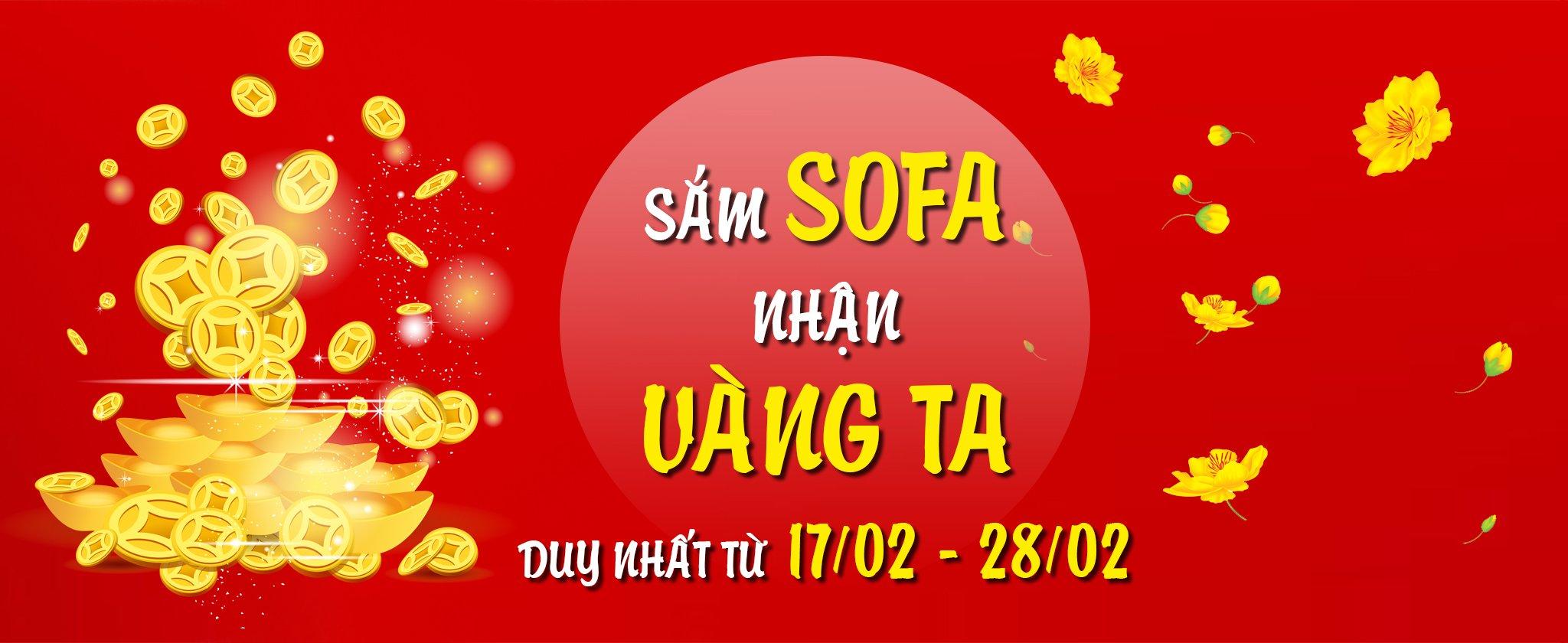 Mua sofa tặng vàng ta, nhận quà thả ga cùng Thế Giới Sofa