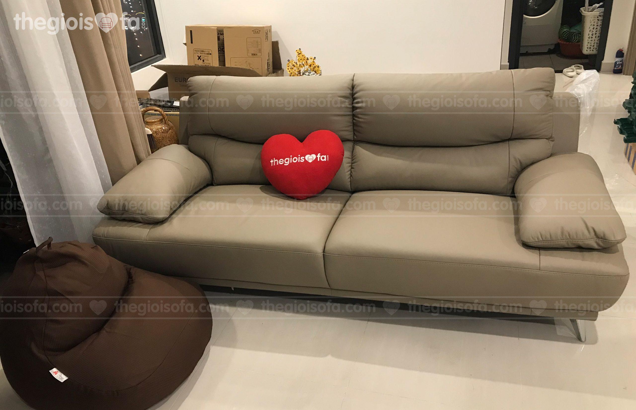 Giao hàng sofa da nhập khẩu – Omega KH 222 cho anh Quân Vinsmart City Tây Mỗ – Nam Từ Liêm – Hà Nội