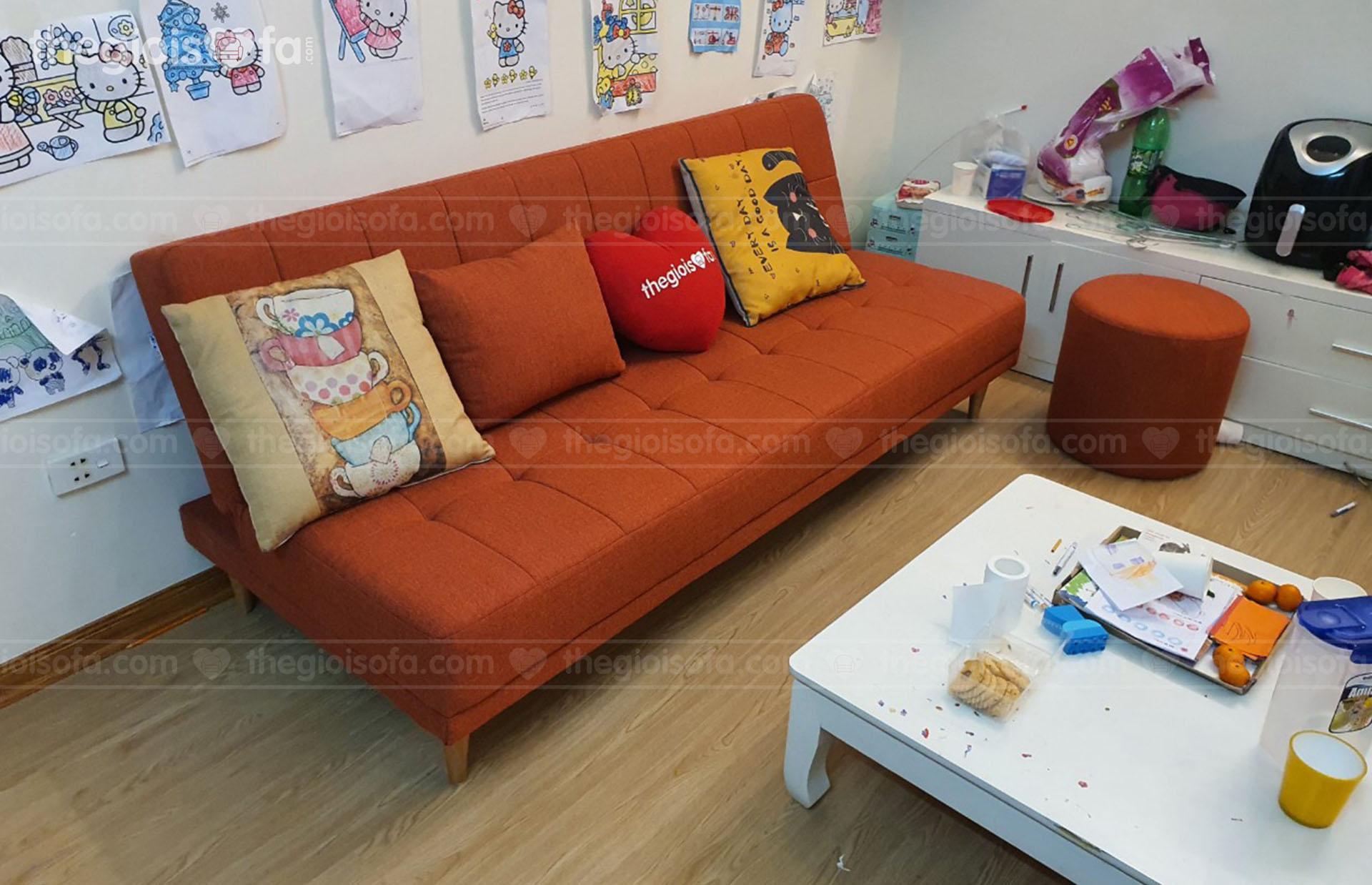 Giao hàng sofa giường Vera Oranges cho anh Hoài CT12 Kim Văn – Kim Lũ – Đại Kim – Hoàng Mai – Hà Nội