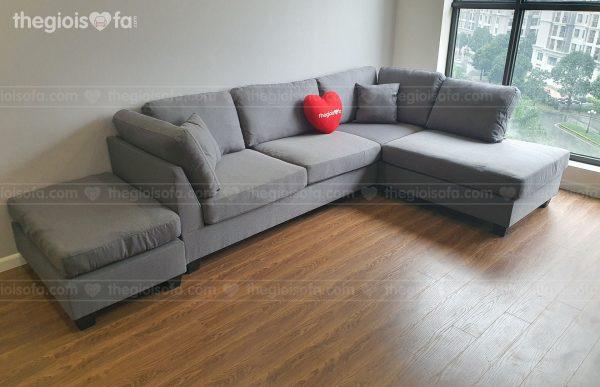 Giao hàng sofa nỉ góc cao cấp Sofaland Jasmin cho chị Hòa tại Sunshine Garden – Tòa G1 – Mua sofa Quận Hai Bà Trưng