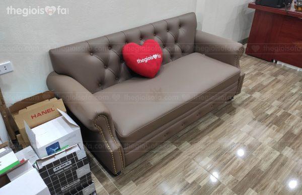 Bàn giao sofa da tân cổ điển Sofaland Buckingham cho anh Hùng tại 129 Ngọc Hồi – Mua sofa Quận Hoàng Mai